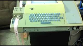 Altair 8800  Video 71  Loading 4K BASIC with a Teletype [upl. by Yehudit]