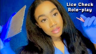 ASMR Roleplay School Nurse Lice CheckRoleplayLice Removal P2 [upl. by Einram345]