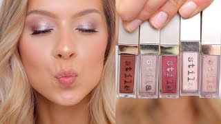 STILA Glitter amp Glow  Shimmer amp Glow Eyeshadows Review [upl. by Housen]