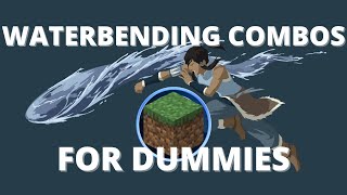 MINECRAFT WATERBENDING COMBOS TUTORIAL [upl. by Airec]