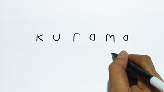 How to Turn Word Kurama into 9 Tails Kurama  Tribute to Kuramas Death [upl. by Arramas]