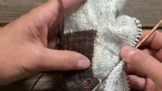 Basic Sock Tutorial Part 3  The Gusset [upl. by Aiuqram]