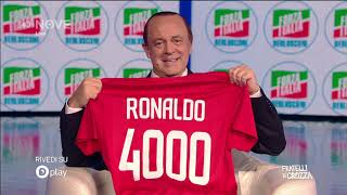 Crozza Berlusconi propone larrivo di Ronaldo al Monza [upl. by Mohkos]