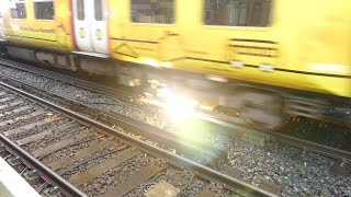 Merseyrail 507 009 making arcs at Birkdale station [upl. by Sergei]