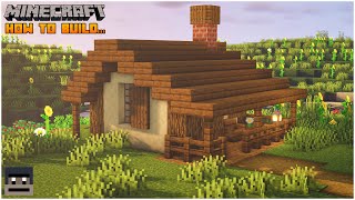 Minecraft  Small Cabin Tutorial [upl. by Norret]