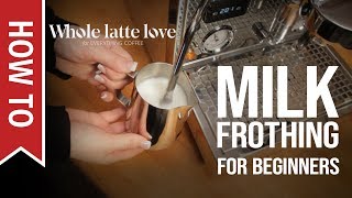 How To Milk Frothing for Beginners 5 Tips [upl. by Eirahs]