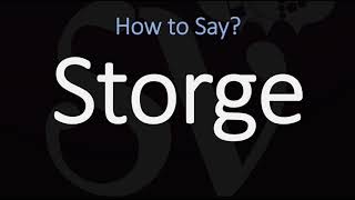 How to Pronounce Storge CORRECTLY LOVE Meaning amp Pronunciation [upl. by Artimed]