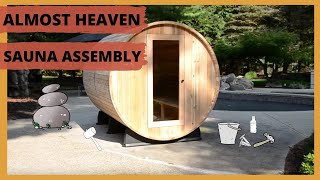 2017  How to Build a Barrel Sauna Almost Heaven [upl. by Ahsitneuq]