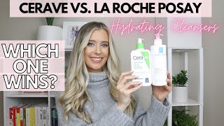 Cerave Hydrating Cleanser vs La Roche Posay Hydrating Gentle Cleanser Comparison Review  Dry Skin [upl. by Brande]