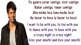 Enrique Iglesias  Bailando  Lyrics English and Spanish  Dancing  Translation amp Meaning [upl. by Nimaj283]