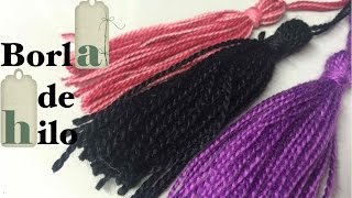 Tutorial para hacer borlas de hilo o flecos [upl. by Bernadine]