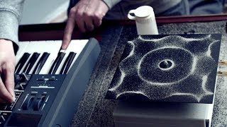 Cymatics Chladni Plate  Sound Vibration and Sand [upl. by Ueihttam]