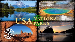 Top 13 US National Parks Amazing Places 4K [upl. by Everett]