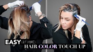 Hairdresser How To  Color Your Roots At Home  Quarantine Edition [upl. by Bina]