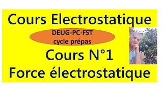 Cours N°1  Électrostatique  force de Coulomb [upl. by Adilen773]