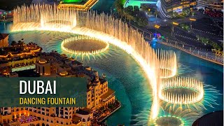 AMAZING DANCING FOUNTAIN IN DUBAI MALL  THE SPECTACULAR DANCING FOUNTAIN amp MUSIC AROUND THE WORLD [upl. by Amethist]