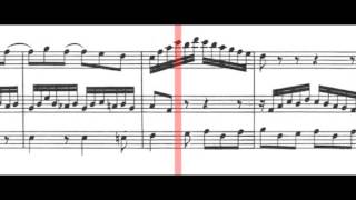 BWV 1031  Flute Sonata in EFlat Major Scrolling [upl. by Ricca]