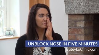 Unblock Nose in Five Minutes  Buteyko Breathing Method [upl. by Agamemnon]