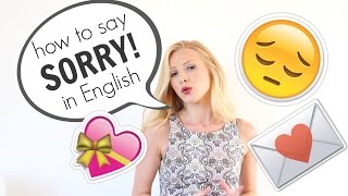 How to say SORRY and APOLOGISE in English  British English [upl. by Enihpad913]