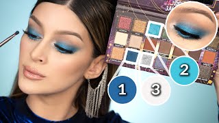 TUTORIAL DE MAQUILLAJE AZUL FACIL Y RAPIDO [upl. by Eyahs]