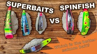 Brads Super Baits vs Yakima Baits Spinfish Salmon Fishing Lure Reviews [upl. by Nnaeitak]