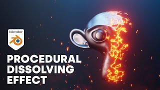 Procedural Dissolving Effect Blender Tutorial [upl. by Russel]