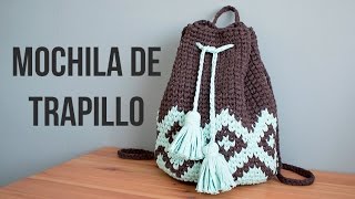 Mochila Boho de trapillo [upl. by Jennica]