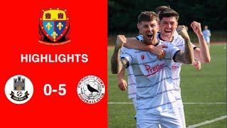 Caerleon 05 Cwmbrân Town  Gwent FA Senior cup  Quarter final highlights [upl. by Airotciv]