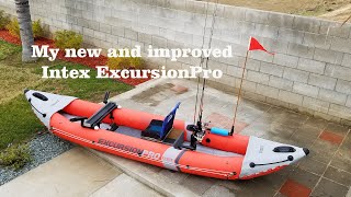 Intex Excursion Pro Kayak Customized [upl. by Ennaxor643]