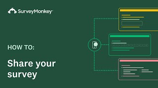 Sharing surveys with SurveyMonkey [upl. by Oek]