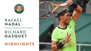 Rafael Nadal vs Richard Gasquet  Round 2 Highlights I RolandGarros 2021 [upl. by Gretna214]