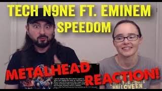 Speedom  Tech N9ne ft Eminem REACTION by metalheads [upl. by Anon]