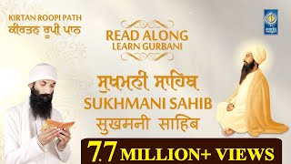 Sukhmani Sahib  Kirtan Roopi  Punjabi English Hindi Read Along  Learn Path  Amritt Saagar [upl. by Plato475]