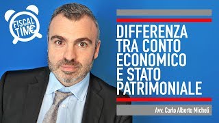 DIFFERENZA TRA CONTO ECONOMICO E STATO PATRIMONIALE [upl. by Jayme]