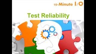 10minute IO  Test Reliability [upl. by Yeorgi]