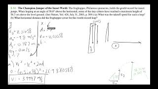 University Physics Insect Problem [upl. by Lyle]