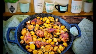 Pilons de poulet aux pommes de terre au fourSuperbe marinade [upl. by Eenaej]