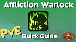 Affliction Warlock Guide  The War Within Season 1 [upl. by Zacarias652]