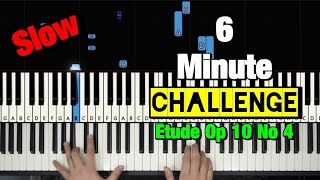 How to Play ETUDE OP 10 NO 4 Torrent by Chopin in UNDER 6 MINUTES Piano Tutorial [upl. by Bob]