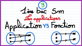 1er bac sm  les applications 3  Différence entre fonction et application [upl. by Bacchus]