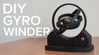 Make a beautiful DIY gyro watch winder from plywood [upl. by Suchta196]