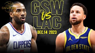 Golden State Warriors vs Los Angeles Clippers Full Game Highlights  December 14 2023  FreeDawkins [upl. by Nonnahsal]