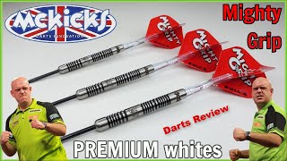 REVISITED  McKicks MIGHTY GRIP Premium Whites Darts Review  MvG [upl. by Machute]