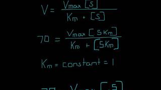 Biochemistry I Michaelis Menten Problem 2 [upl. by Alohcin716]