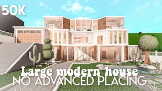 50k No advanced placing large modern house  Bloxburg build [upl. by Kaylyn]