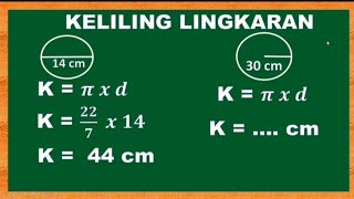 Matematika Kelas 6 Lingkaran  Menghitung Keliling Lingkaran  Part 1 [upl. by Brindle]