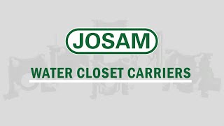 Josam Company Water Closet Carrier Installation Video [upl. by Linoel775]