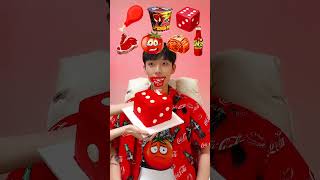 Random Red Color food MUKBANG2🥵🥩 shorts [upl. by Esilram930]