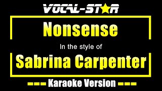 Sabrina Carpenter  Nonsense Karaoke Version [upl. by Cogan]