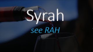 How to Pronounce Syrah French Wine Pronunciation [upl. by Bay]